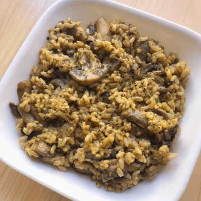 QUICK BROWN RICE MUSHROOM&nbsp;RISOTTO